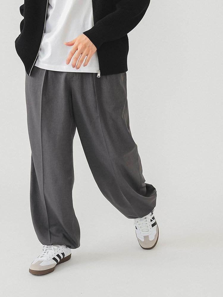 新品 Blurhms ウールスラックスパンツ GreyBeige 2 blurhms (ブラームス) Wool Voile Side Seamless Slacks